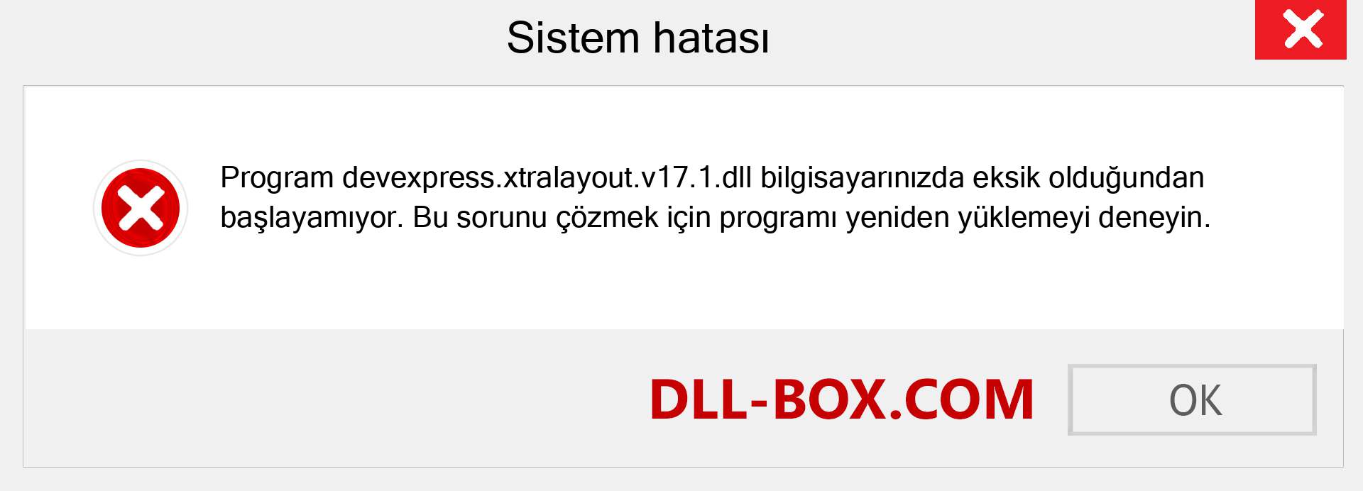 devexpress.xtralayout.v17.1.dll dosyası eksik mi? Windows 7, 8, 10 için İndirin - Windows'ta devexpress.xtralayout.v17.1 dll Eksik Hatasını Düzeltin, fotoğraflar, resimler